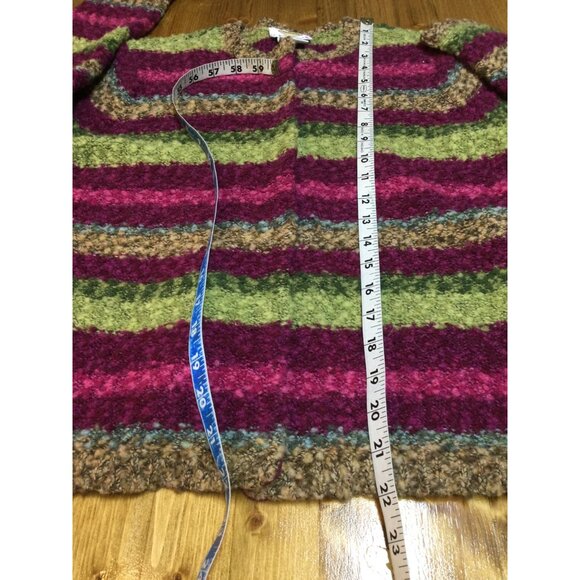 Vintage Talbots Petite Wool Blend Sweater Cardigan Size M Made In Hong Kong - Picture 7 of 7